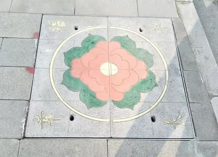 方形藝術(shù)井蓋圖片大全